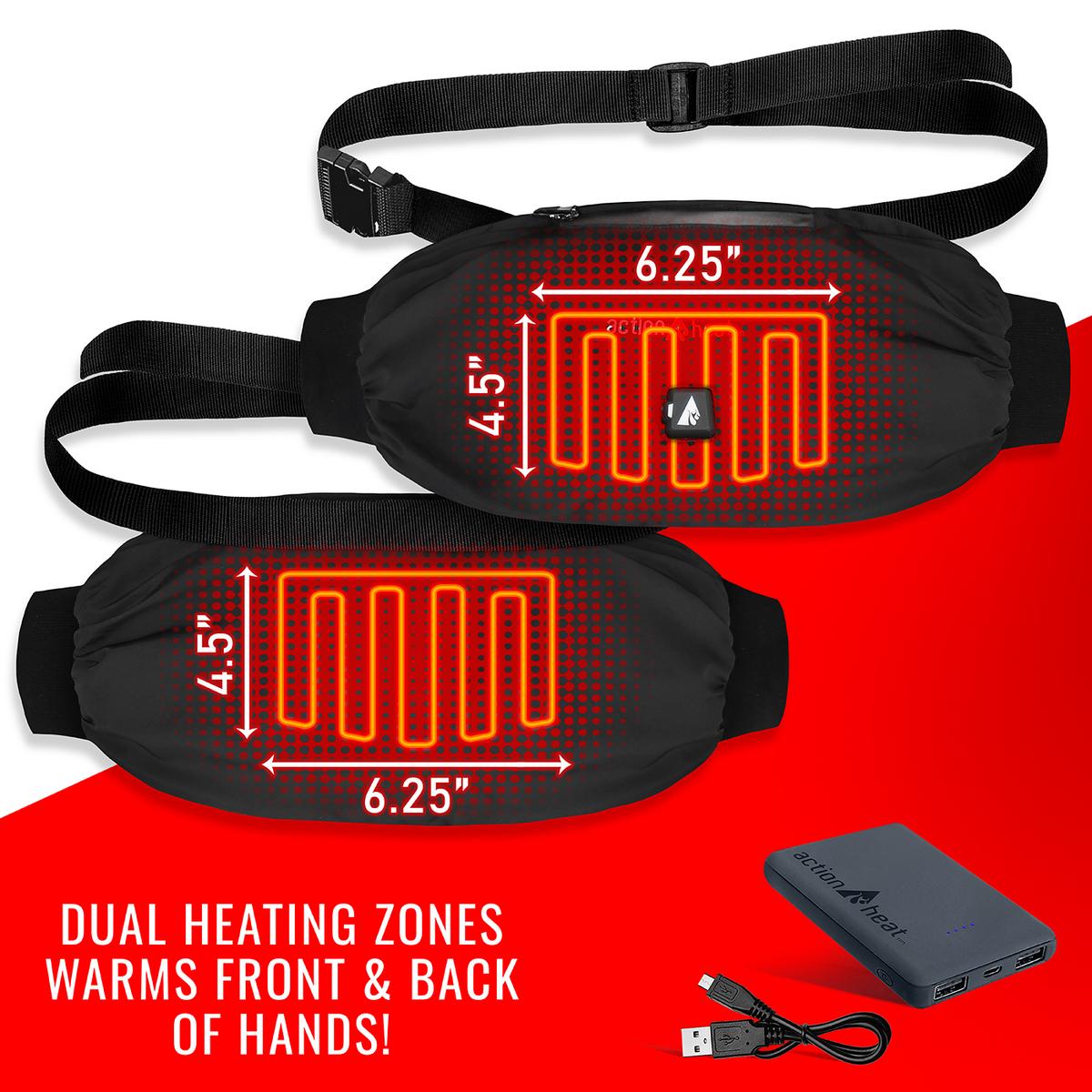 ActionHeat 5V Battery Heated Hand Warmer Muff - Back