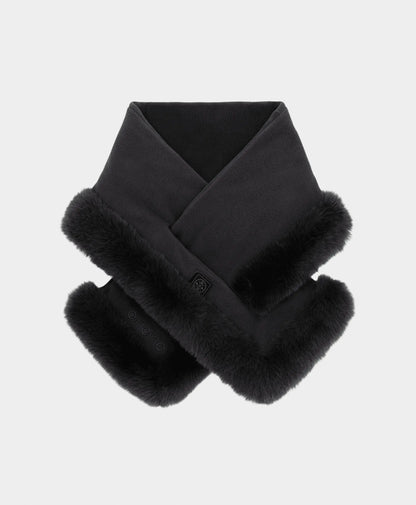 Queen Cove Unisex Heated Faux Fur Fleece Scarf