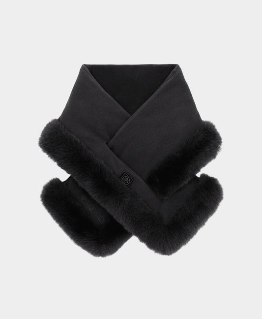 Queen Cove Unisex Heated Faux Fur Fleece Scarf