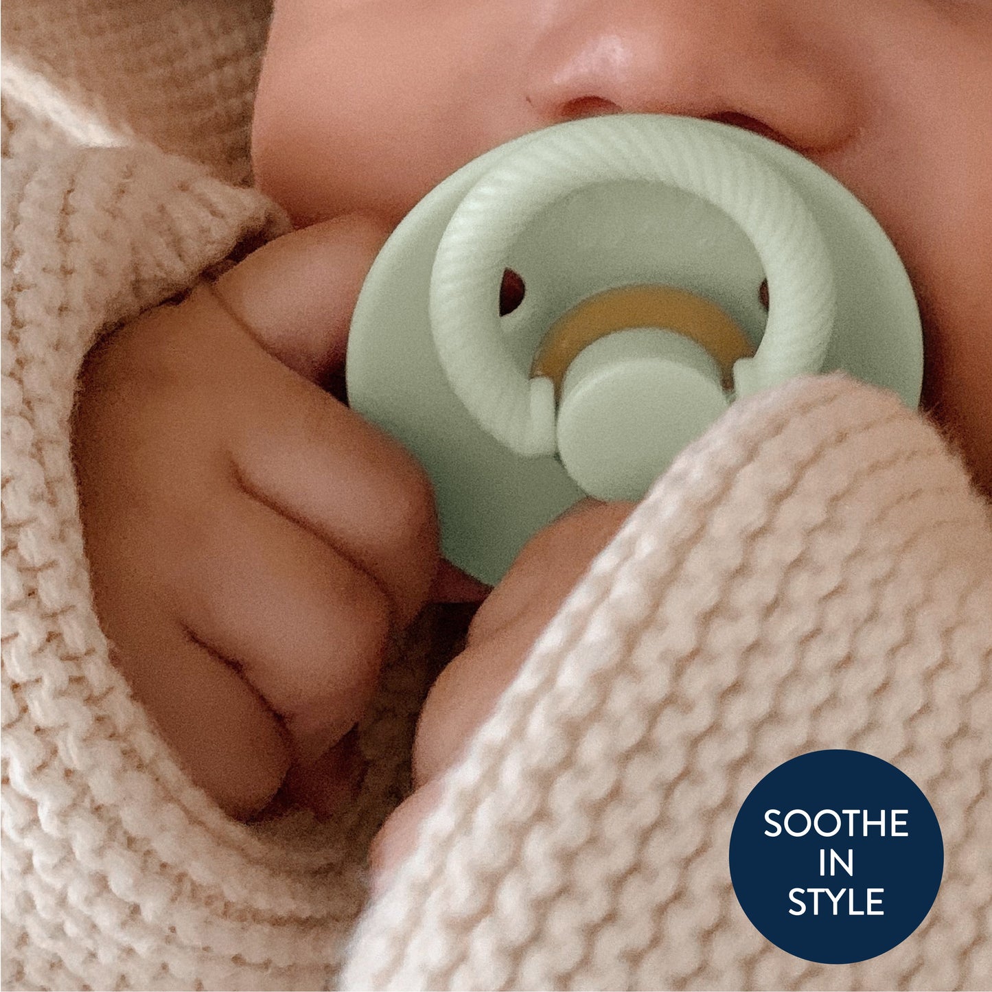 Itzy Soother™ Natural Cotton Gel for Baby - Pacifier 0-6 Months