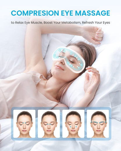 Eyeris 1 Eye Massager - Elegantes Metallblau für entspannte Augen