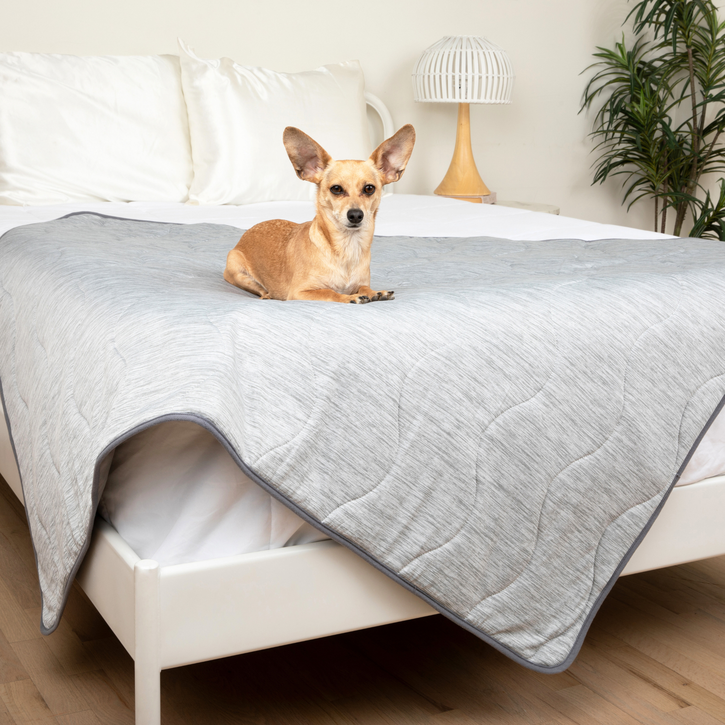 PupChill™ Arctic Grey Waterproof Cooling Blanket for Comfort and Protection