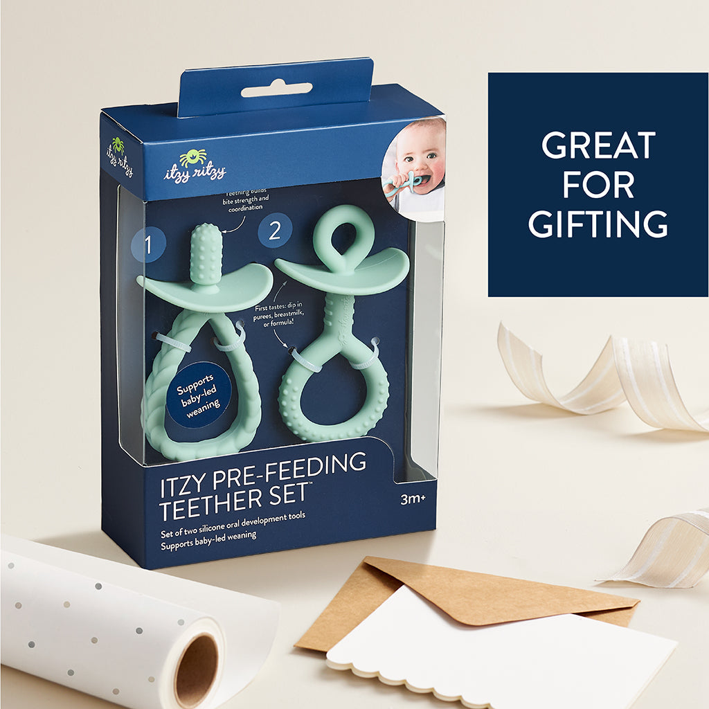 Itzy Pre-Meal Teething Ring Set for Optimal Relaxation and Soothing