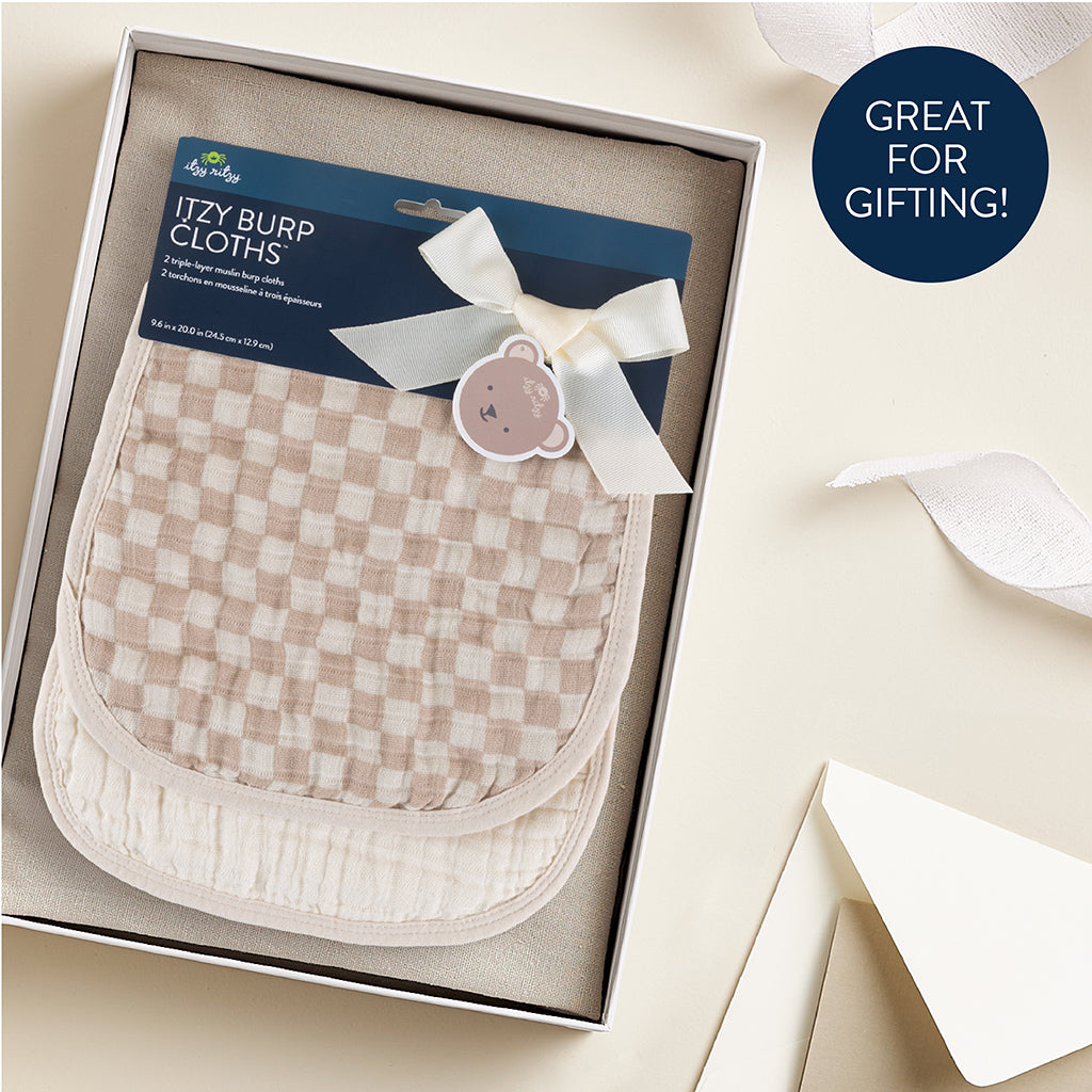Itzy Burp Cloths™ - Soft and Mini Changing Accessories That Protect and Provide Comfort for Your Baby