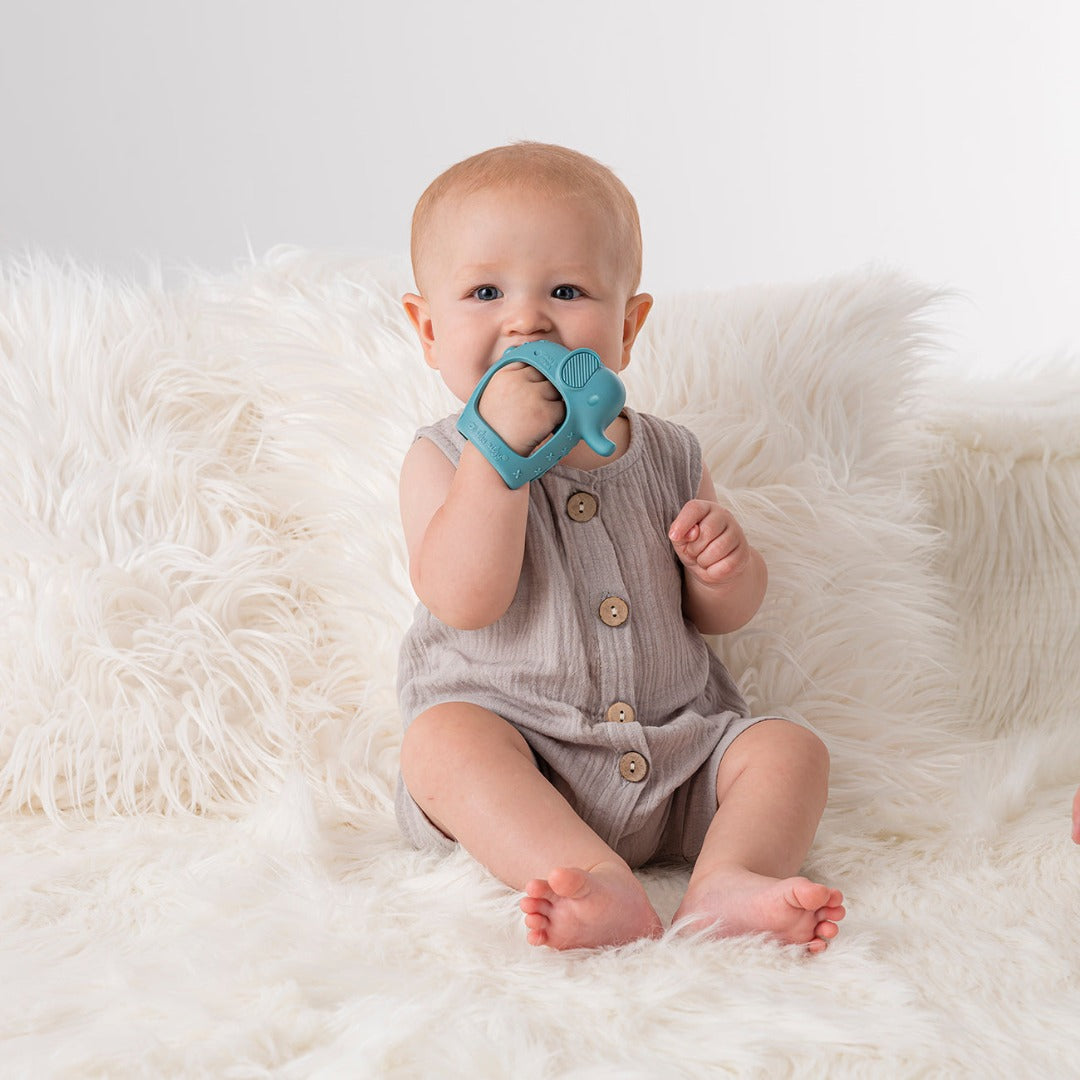 Bitzy Grip™ Hand-Activated Teether for Soothing and Gentle Relief