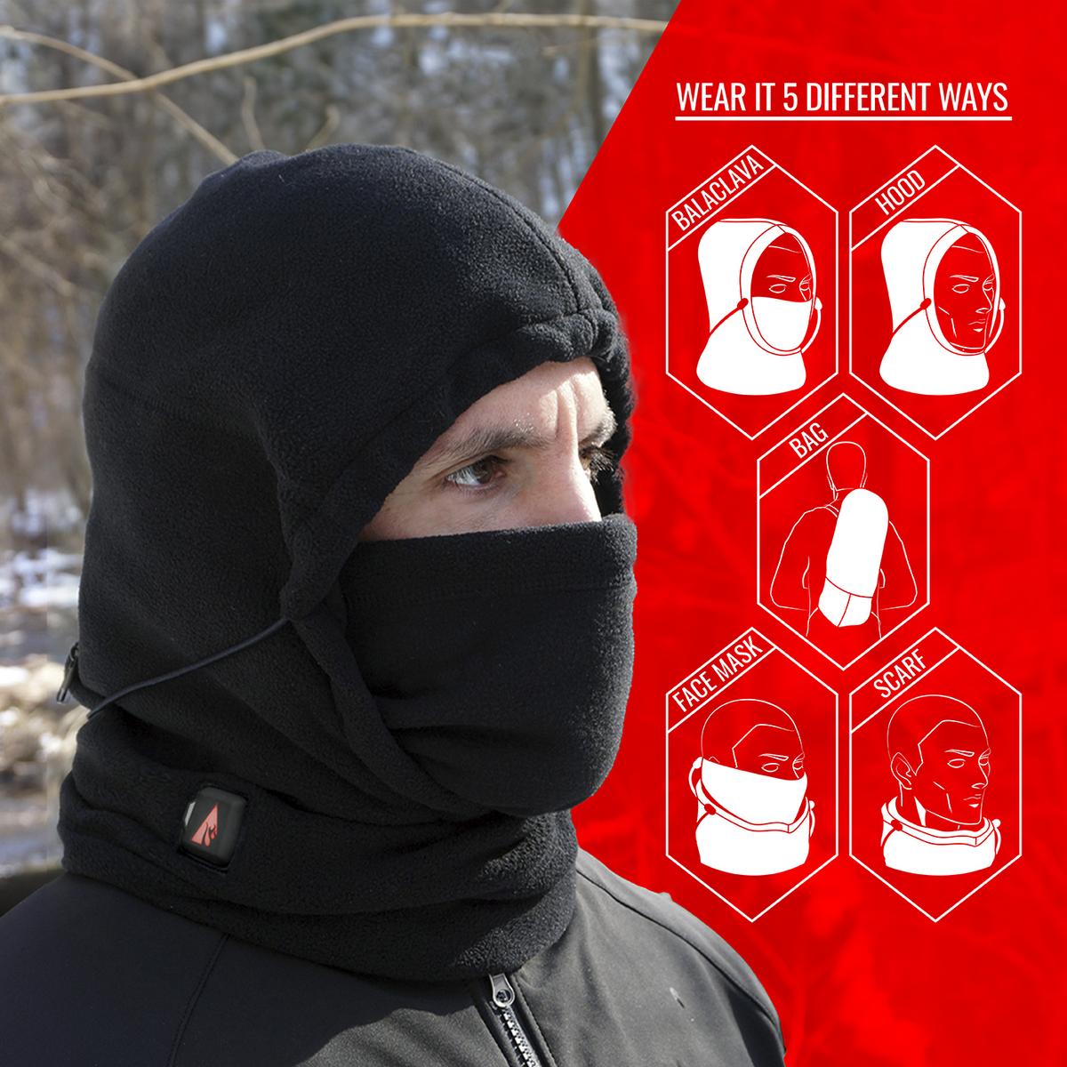 ActionHeat 5V Battery Heated Fleece Balaclava - Info