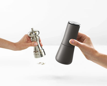 Milltop™ Salt & Pepper Grinder Set in Elegant Grey Finish