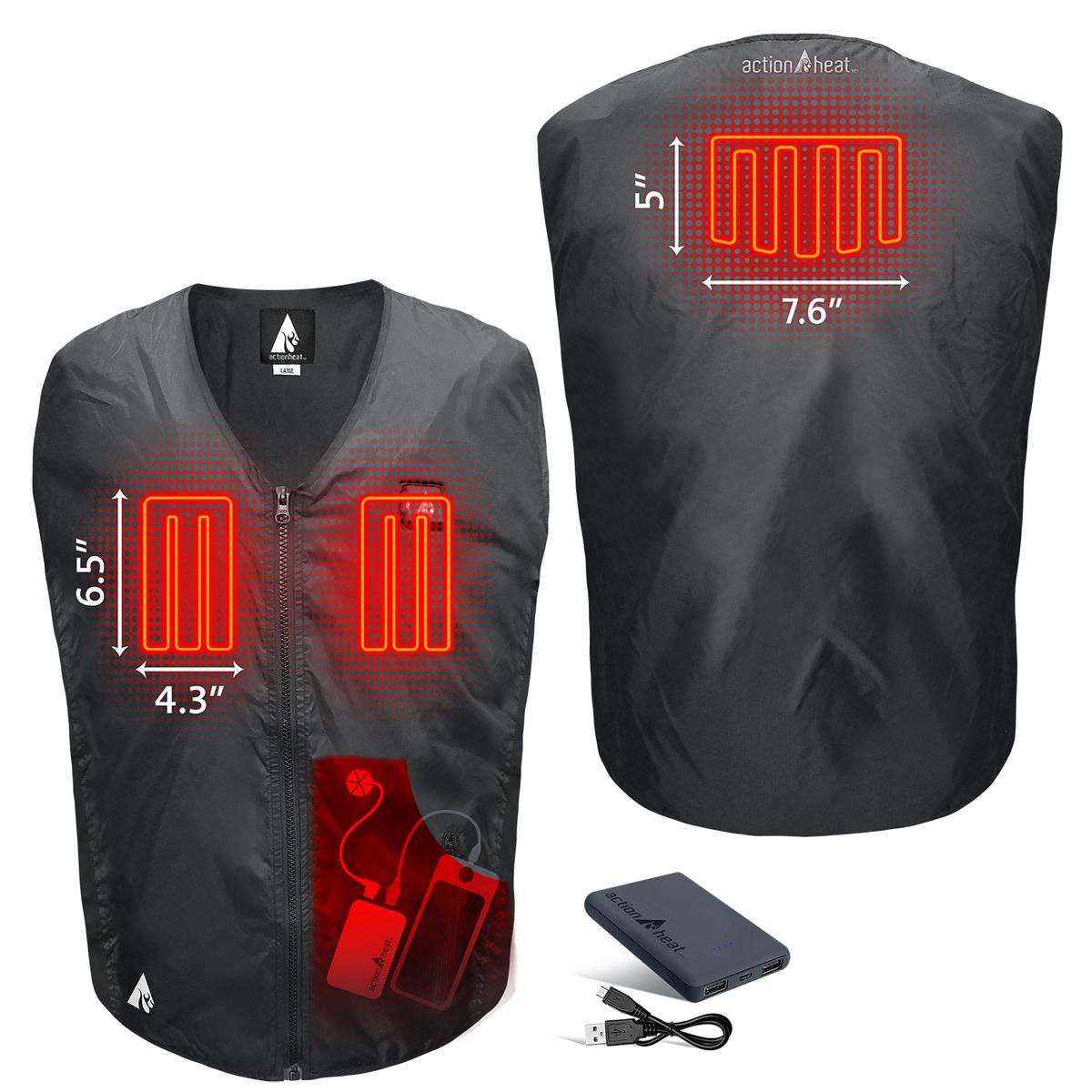ActionHeat 5V Battery Heated Vest Liner - Back