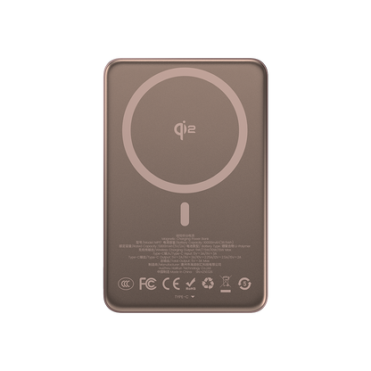 Qi2 Wireless Portable Charger 10000mAh - MagSafe Compatible Power Bank with Magnetic Alignment