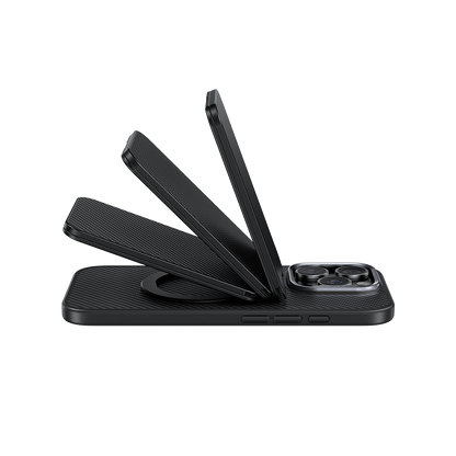 MagSafe Magnetic Phone Wallet with Stand - RFID Blocking Card Holder for iPhone