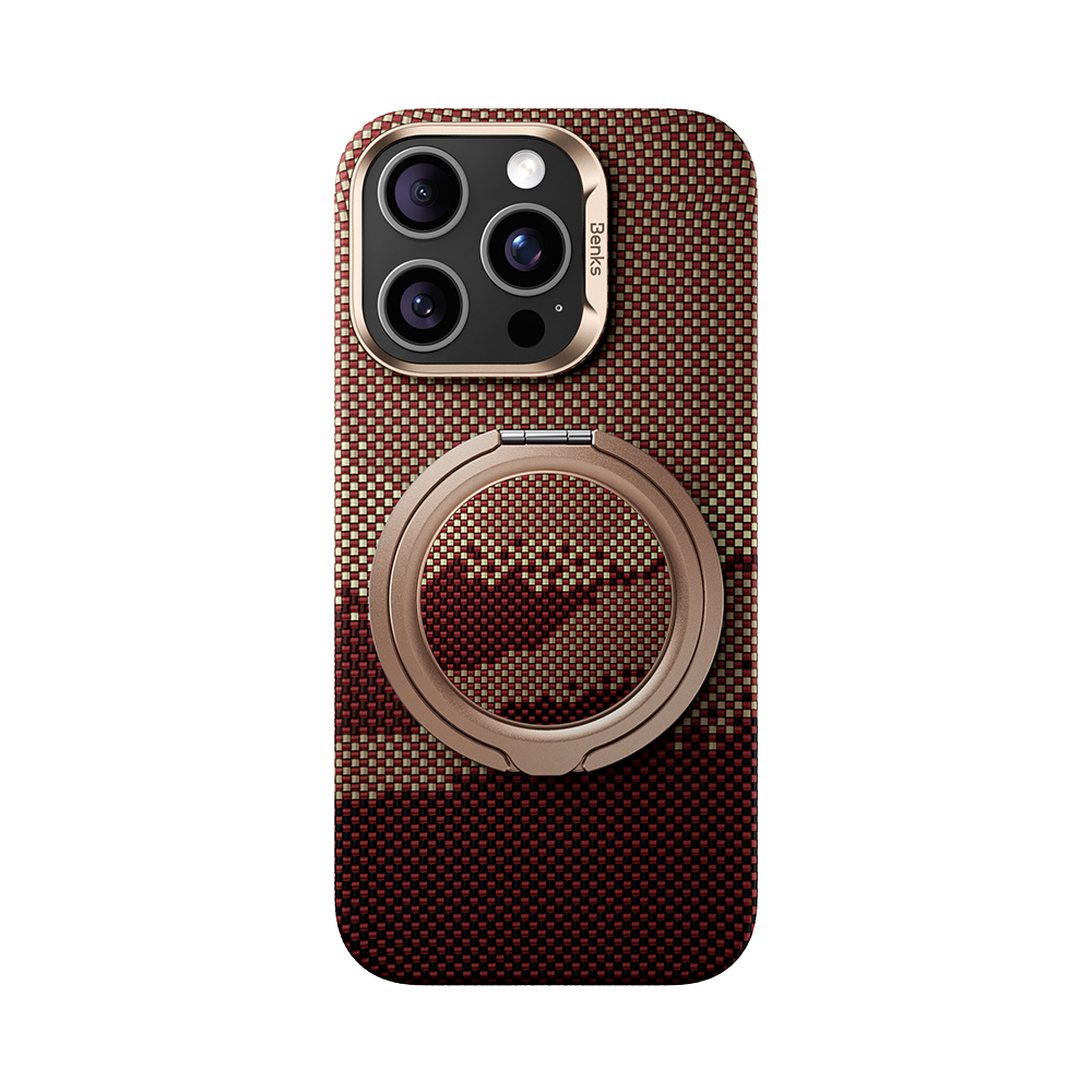 MagSafe Phone Grip and Stand - Aramid Fiber PopSocket with Magnetic Mount