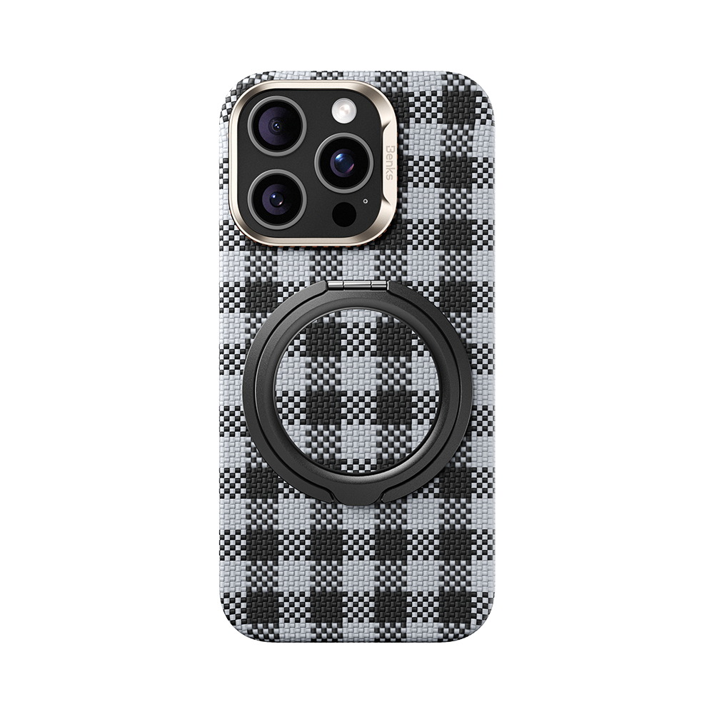 MagSafe Phone Grip and Stand - Aramid Fiber PopSocket with Magnetic Mount