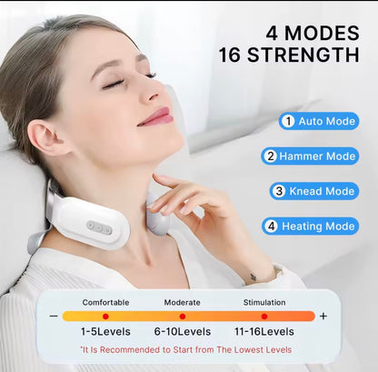 Smart Neck Massager with Pulse Vibration Therapy