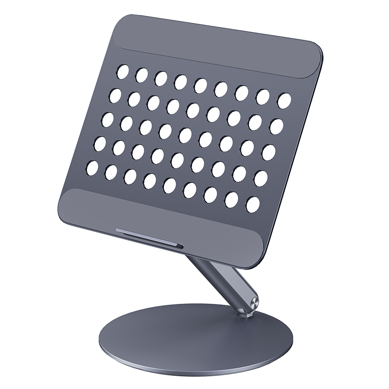 Adjustable Aluminum Laptop Stand - Ergonomic Desk Riser for MacBook and Laptops