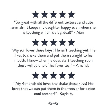 Itzy Keys™ Baby Teething Rings