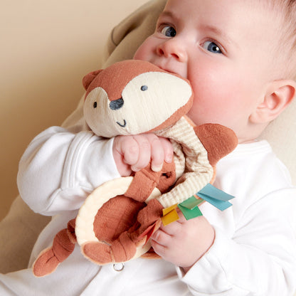 Bitzy Crinkle™ Sensory Crinkle Toy with Gentle Teether for Soothing Play