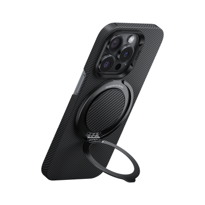 Magnetic Metal Phone Ring Grip and Stand - Adjustable Finger Holder for Secure Grip