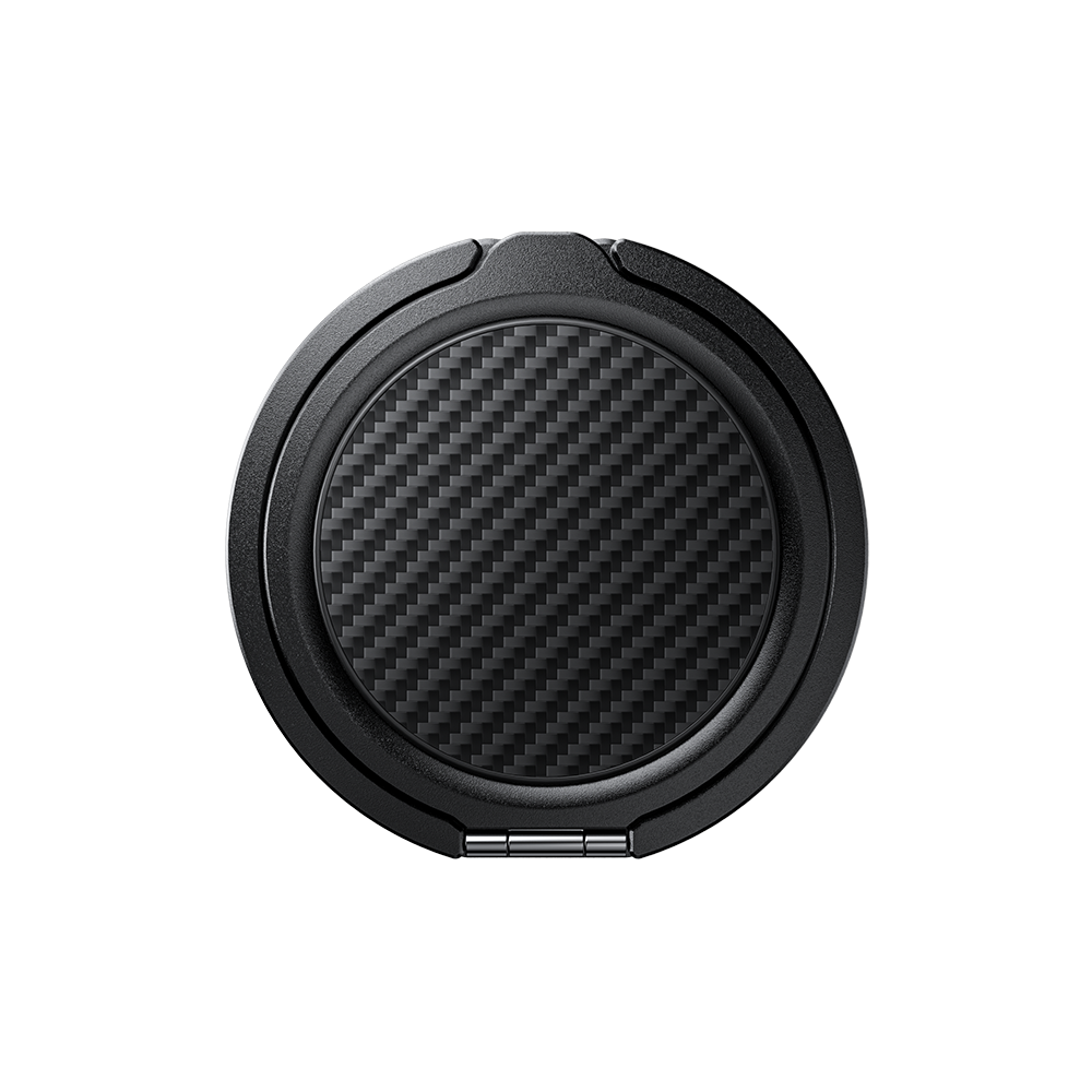 Magnetic Metal Phone Ring Grip and Stand - Adjustable Finger Holder for Secure Grip