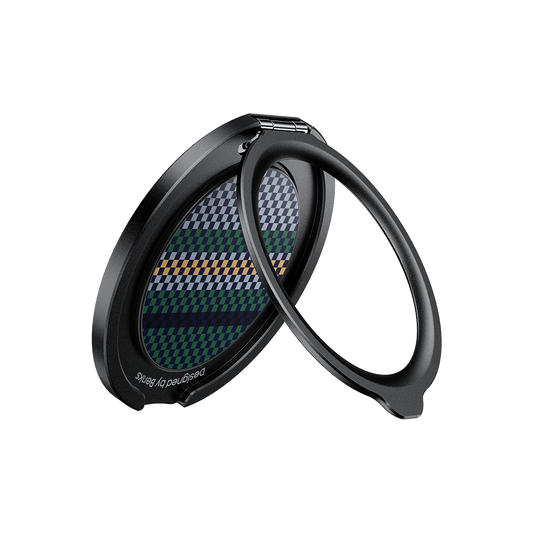 Magnetic Metal Phone Ring Grip and Stand - Adjustable Finger Holder for Secure Grip