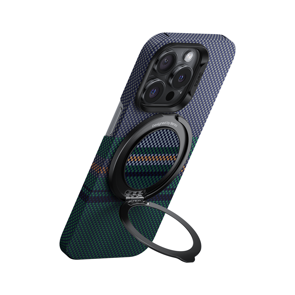 Magnetic Metal Phone Ring Grip and Stand - Adjustable Finger Holder for Secure Grip