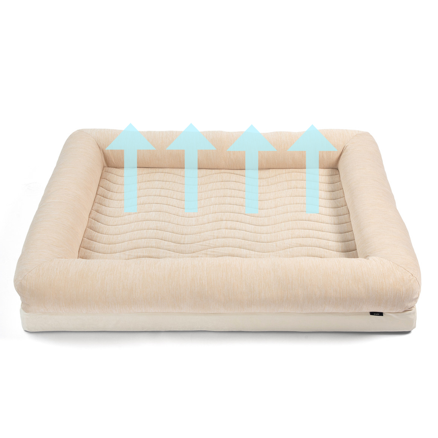 PupChill™ Arctic Sand Cooling Dog Bed with 4 Bolsters for Ultimate Comfort