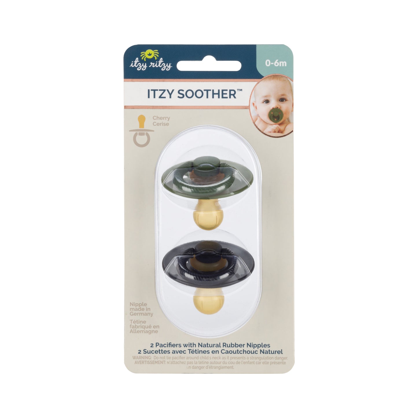 Itzy Soother™ Natural Cotton Gel for Baby - Pacifier 0-6 Months