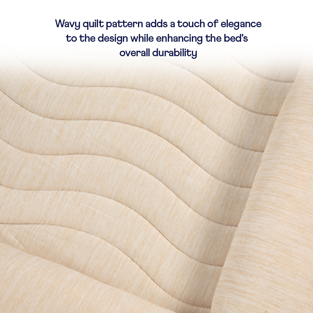 PupChill™ Arctic Sand Cooling Dog Bed with 4 Bolsters for Ultimate Comfort