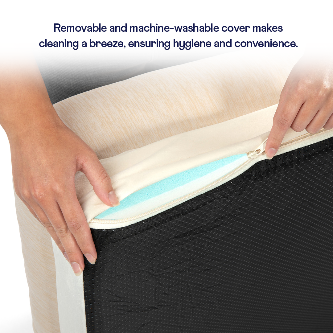 PupChill™ Arctic Sand Cooling Dog Bed with 4 Bolsters for Ultimate Comfort