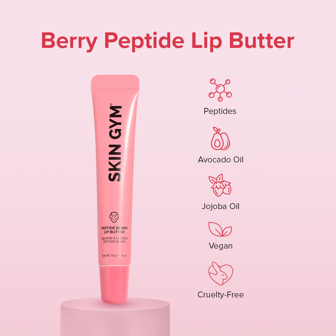 Lèvres Hydratées et Pulpées avec Berry Peptide Lip Butter