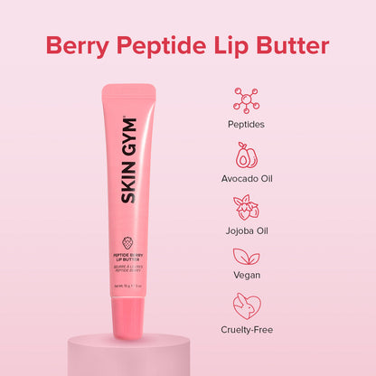 Lèvres Hydratées et Pulpées avec Berry Peptide Lip Butter