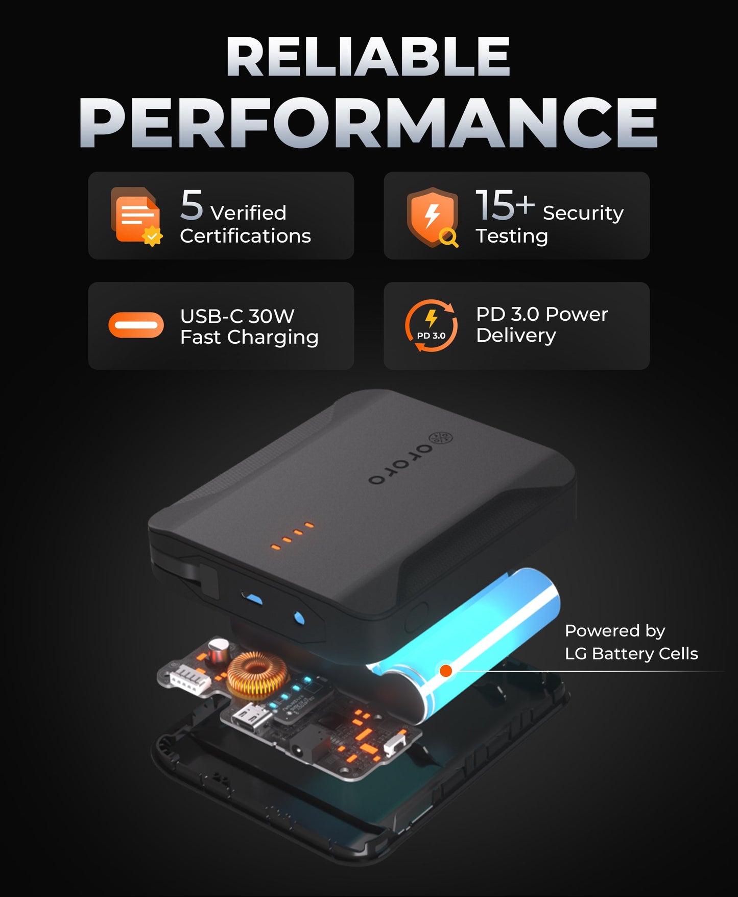 PD 7K Rechargeable Battery (USB-C, 30W Power Delivery)