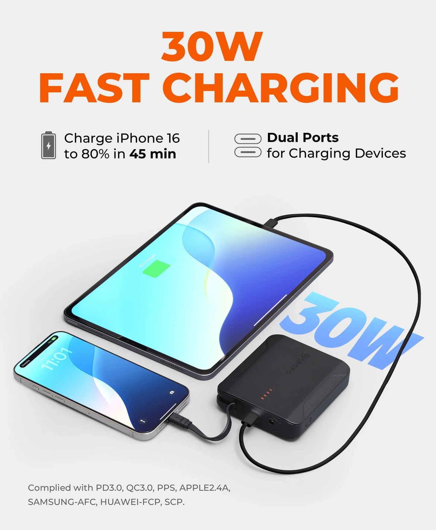 PD 7K Rechargeable Battery (USB-C, 30W Power Delivery)