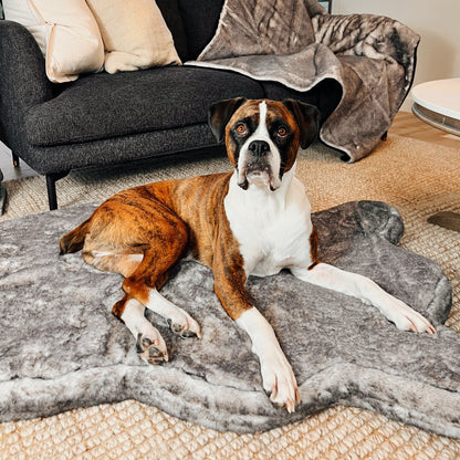 PupRug® Luxe Faux Fur Orthopädisches Hundeorbett – Ultra Weich & Chinchilla-Texture