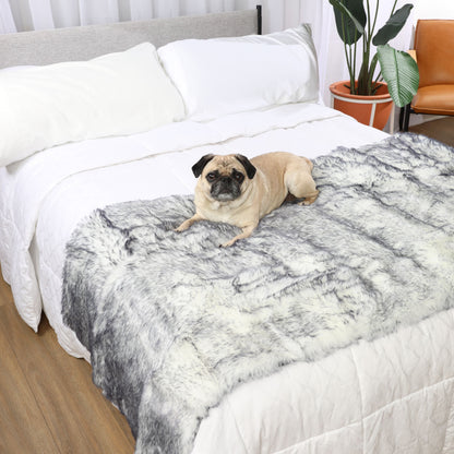 PupProtector™ Luxe Extra-Soft Waterproof Bed Runner with Arctic Fox Design