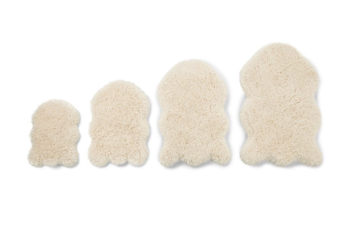 PupRug® Luxe Faux Fur Orthopedic Hundebett – Weiches Schafsvlies in Elfenbeinoptik