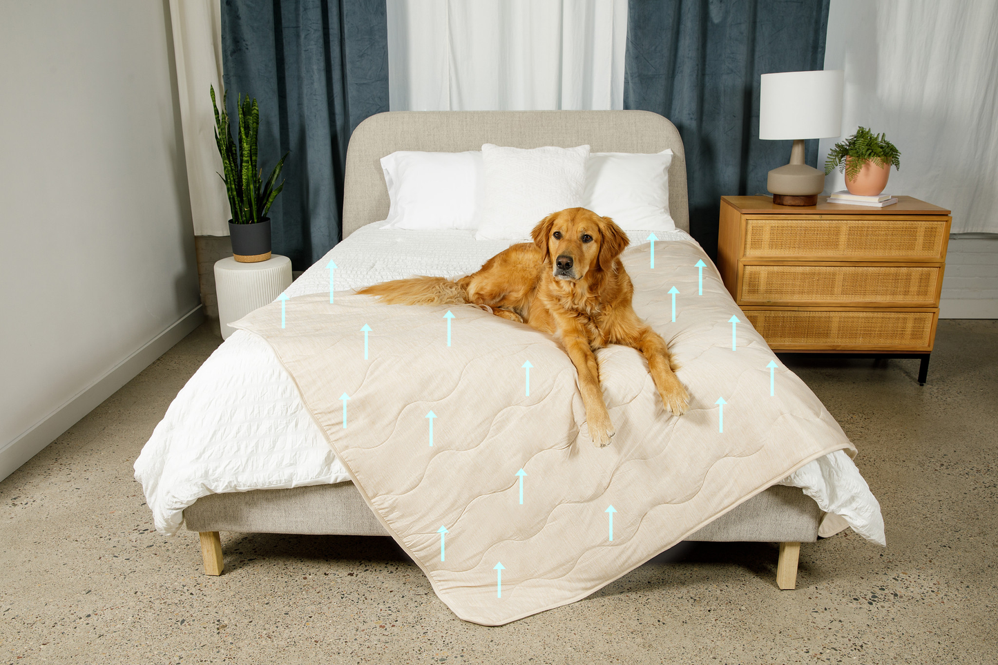 PupChill™ Supreme Cooling Waterproof Blanket - Arctic Sand