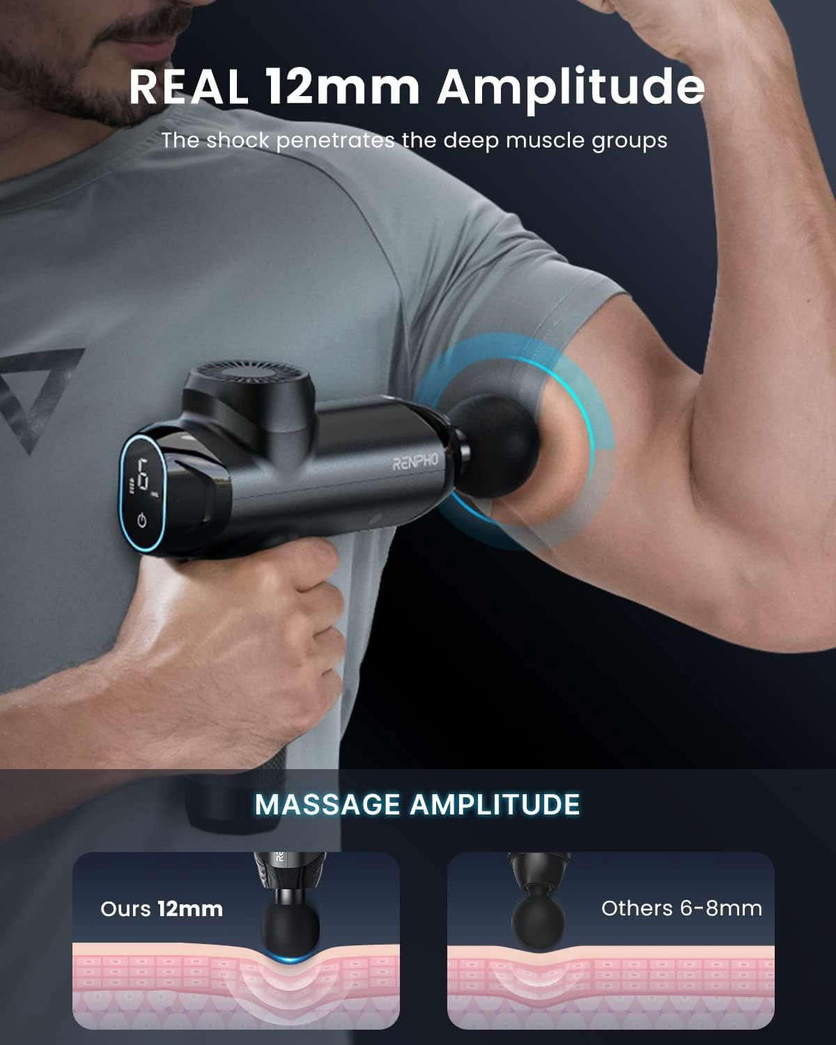 Massage Gun Profond pour Détente Musculaire et Soulagement Rapide