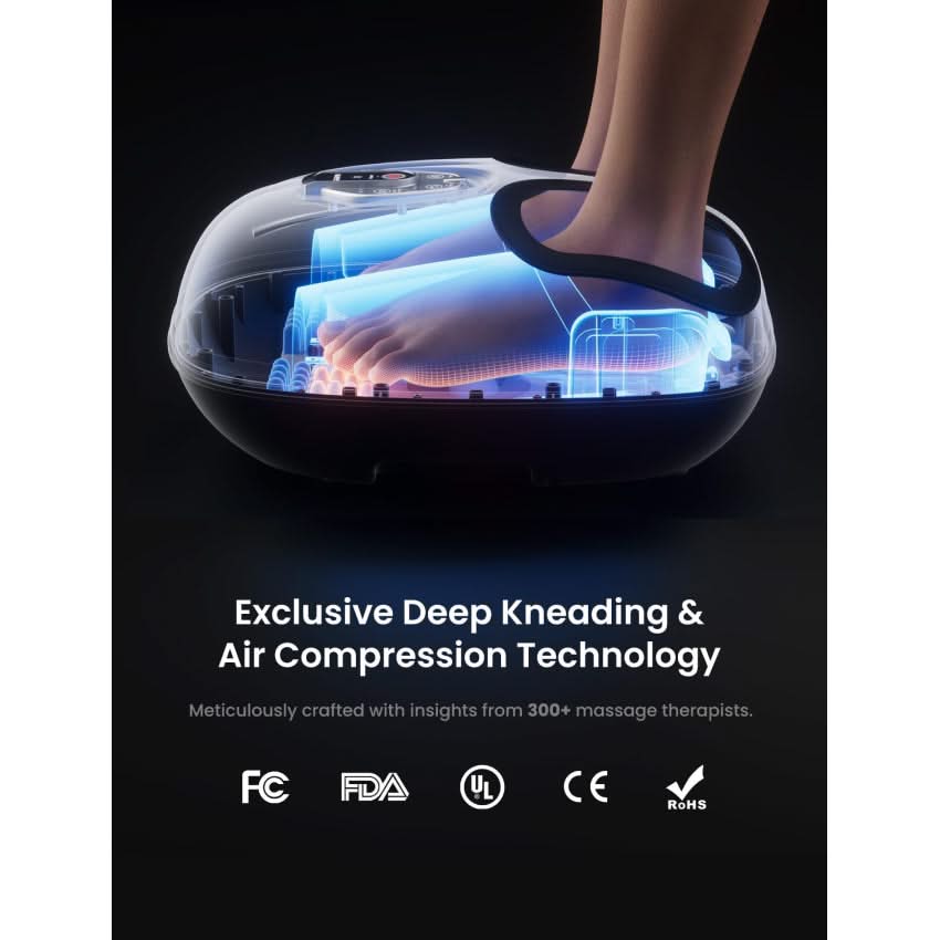 Massaggiatore per piedi Shiatsu compatto completa il relax a portata di mano