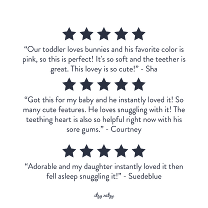 Itzy Lovey™ Plush Toy and Teething Toy for Babies