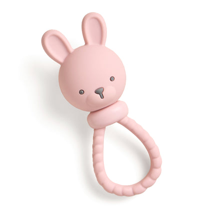 Sweetie Rattle™ Silicone Baby Teething Ring and Rattle