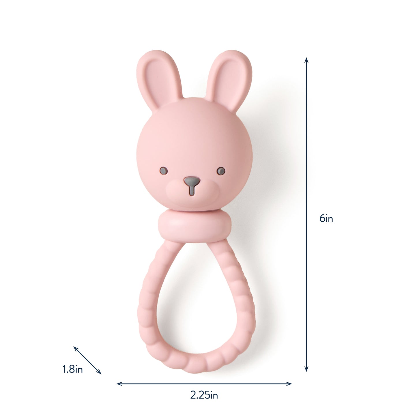 Sweetie Rattle™ Silicone Baby Teething Ring and Rattle