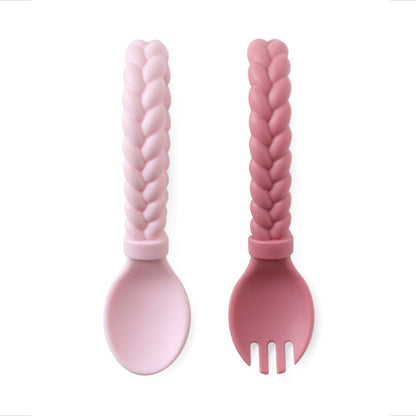 Sweetie Spoons™ - Set of Baby Silicone Fork and Spoon