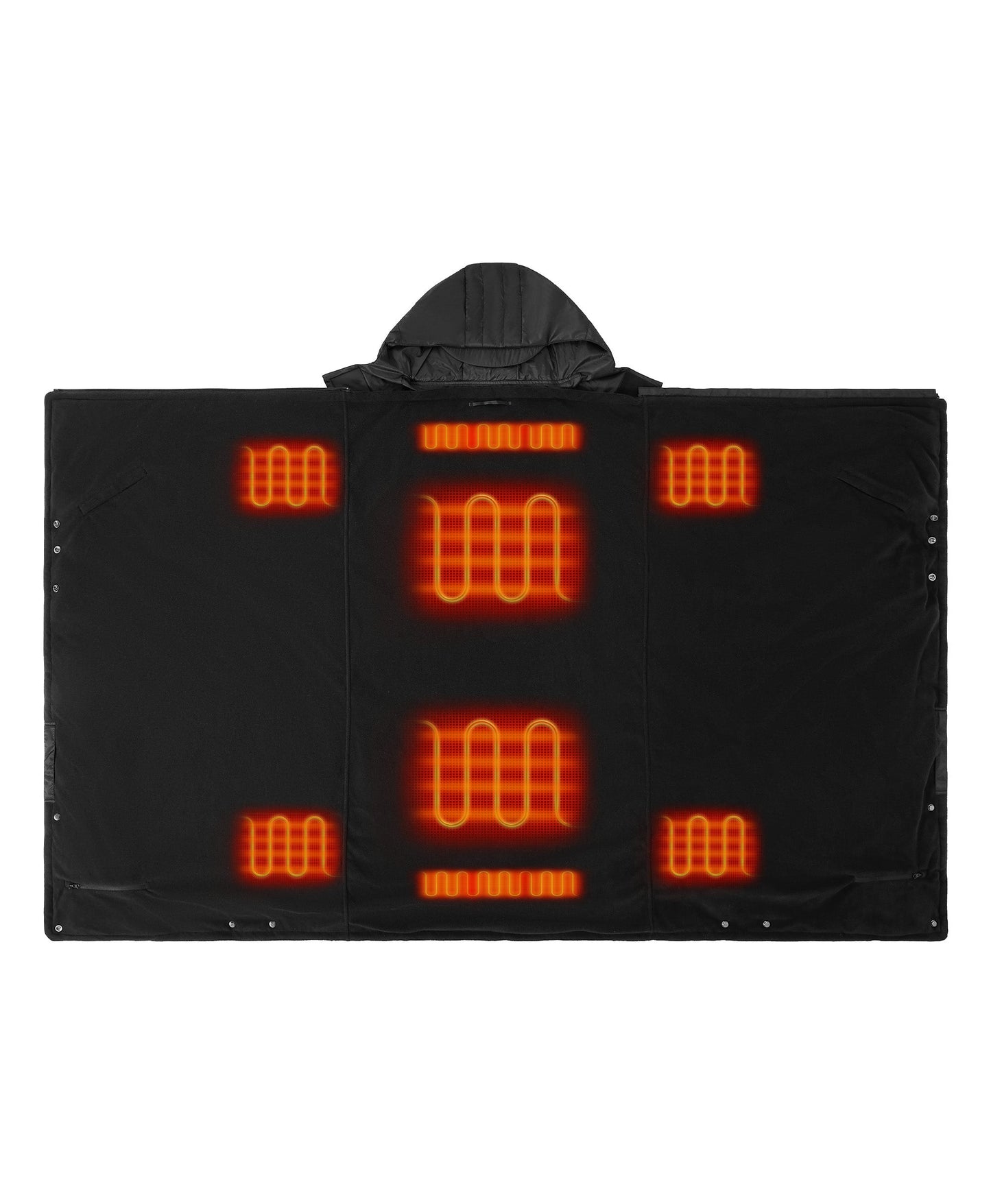 Heated Dual Control Poncho Blanket