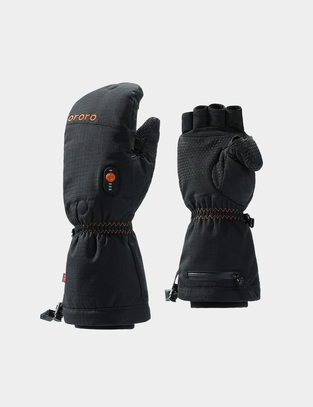 Fargo Heated Flip Top Mittens - Unisex