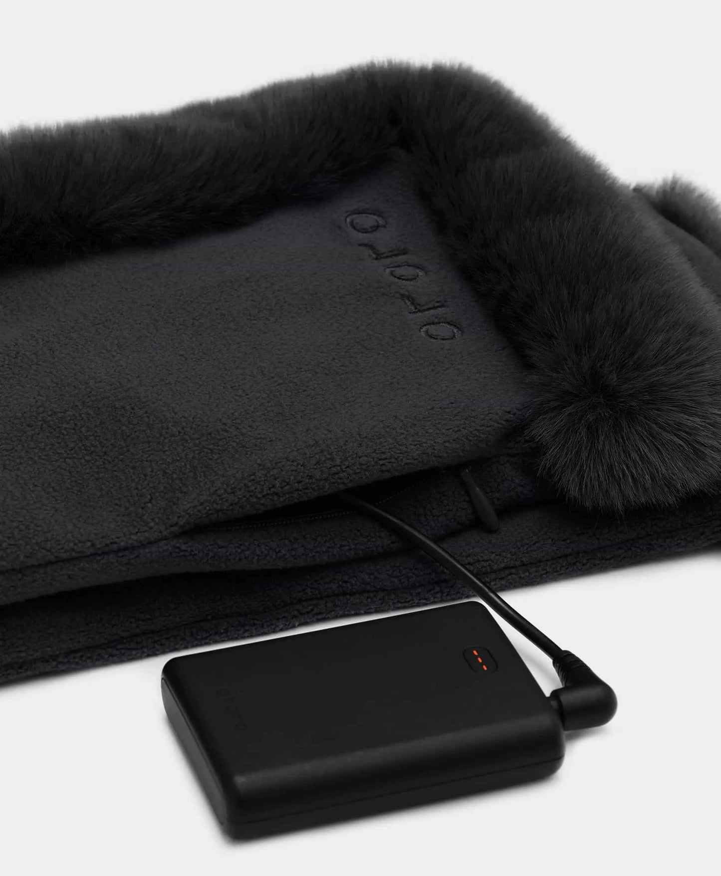 Queen Cove Unisex Heated Faux Fur Fleece Scarf