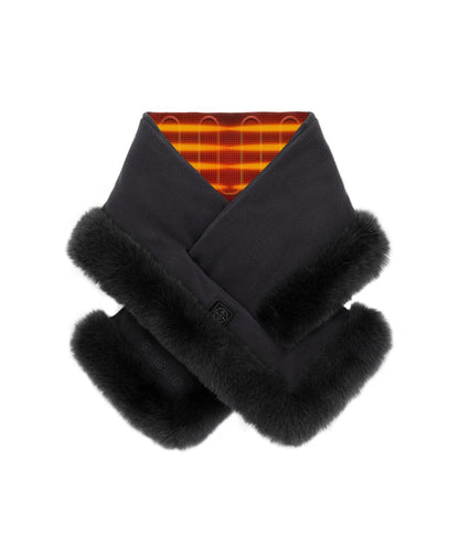 Queen Cove Unisex Heated Faux Fur Fleece Scarf