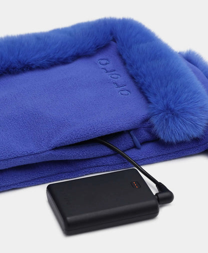 Queen Cove Unisex Heated Faux Fur Fleece Scarf