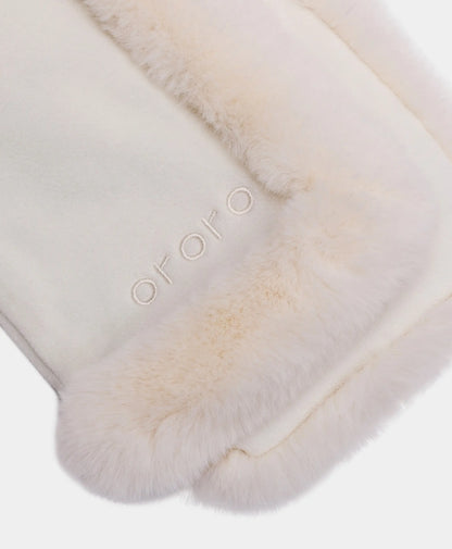 Queen Cove Unisex Heated Faux Fur Fleece Scarf