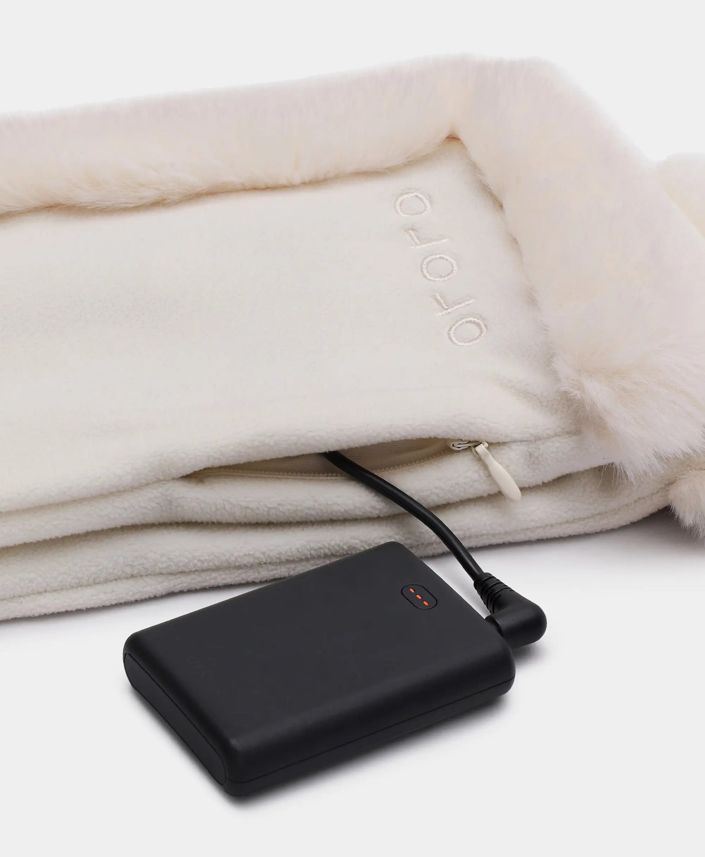 Queen Cove Unisex Heated Faux Fur Fleece Scarf