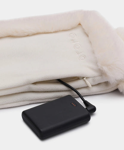 Queen Cove Unisex Heated Faux Fur Fleece Scarf